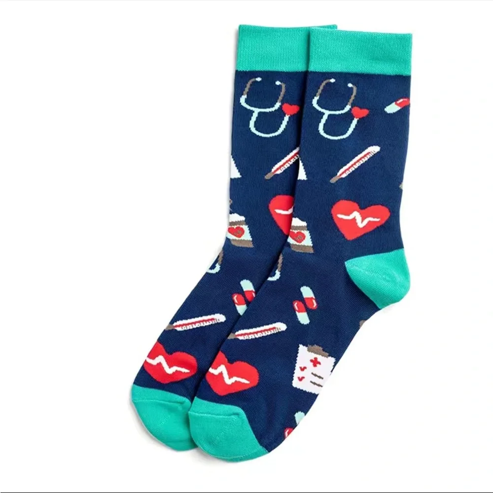 Blue Unisex Doctor/Nurse Socks